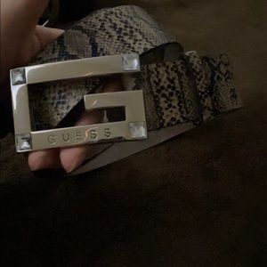 Guess snake pattern belt